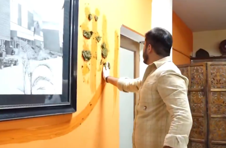 DU में गोबर विवाद का नया सीन! DUSU अध्यक्ष ने प्रिंसिपल के दफ्तर-बाथरूम की दीवारों को लीपा
