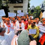 अलीगढ़ में बाबा साहब अंबेडकर के अपमान के खिलाफ भाजपा का विरोध प्रदर्शन, सपा से सार्वजनिक माफ़ी की मांग