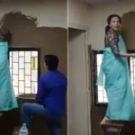 दिल्ली यूनिवर्सिटी की प्रिंसिपल ने क्लासरूम में लगाया गोबर का लेप,