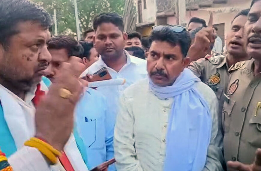 आगरा: ज़मीन विवाद में पुलिस…