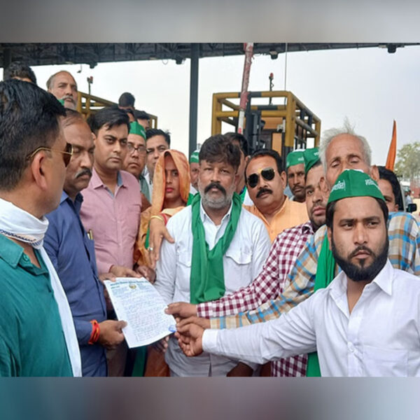 गभाना टोल प्लाजा पर भाकियू किसान शक्ति का&hellip;