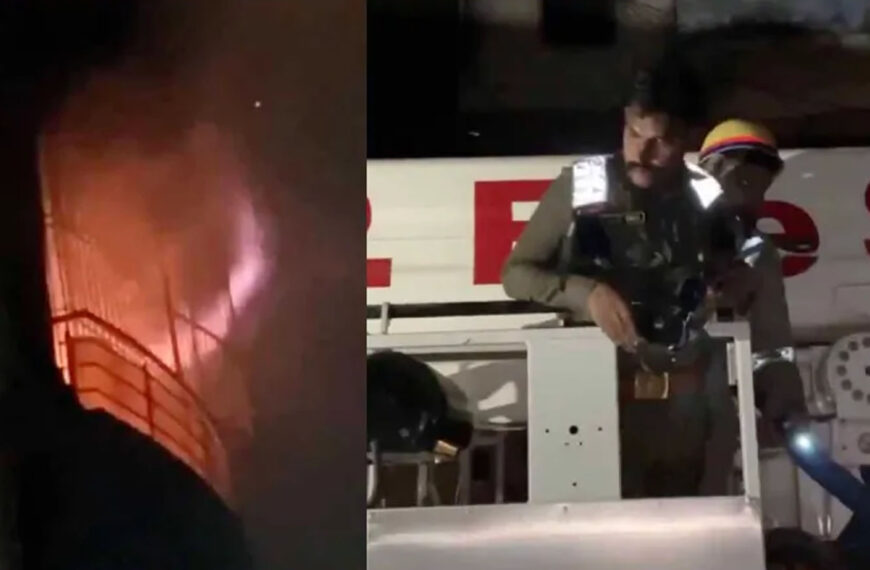 कानपुर अग्निकांड: 5 मंजिला इमारत में भीषण आग, एक ही परिवार के 5 सदस्यों समेत 6 की मौत