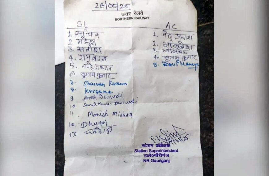 अमेठी: गौरीगंज स्टेशन पर टिकट…