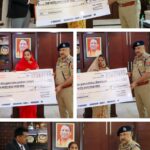 यूपी DGP ने शहीद पुलिसकर्मियों के परिजनों को सौंपे करोड़ों के चेक, दी आर्थिक सहायता