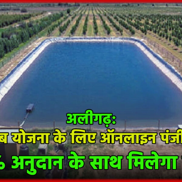अलीगढ़: खेत तालाब योजना के लिए ऑनलाइन पंजीकरण…