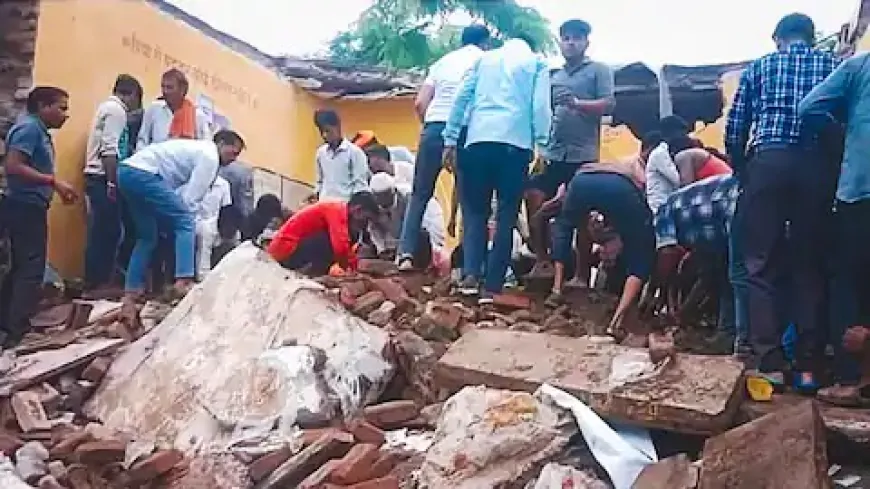 राजस्थान: स्कूल की छत गिरने से 6 बच्चों की दर्दनाक मौत, कई घायल