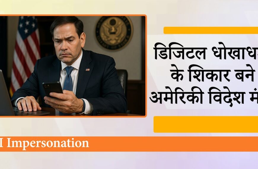 AI से अमेरिकी विदेश मंत्री की नकली आवाज़ बनाकर बातचीत: वैश्विक सुरक्षा पर खतरे की घंटी