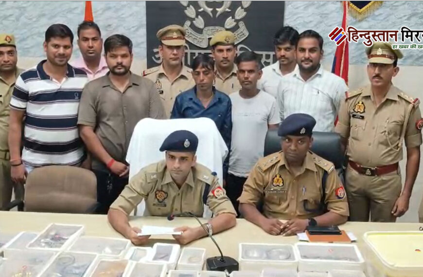 अलीगढ़ पुलिस ने 82 लाख की चोरी का किया खुलासा, दो शातिर चोर गिरफ्तार