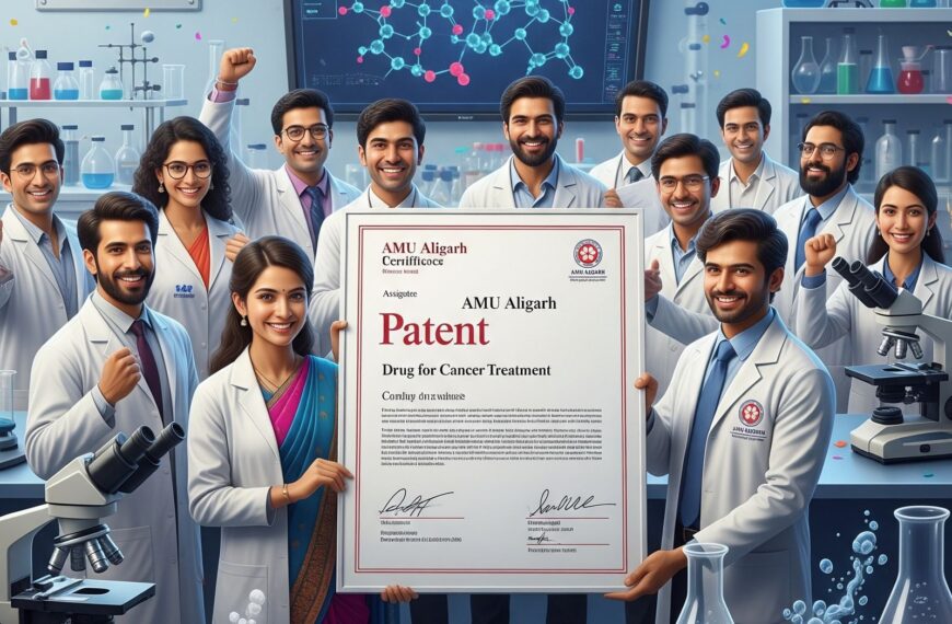 अलीगढ़: कैंसर के इलाज में एएमयू वैज्ञानिकों की बड़ी उपलब्धि — नई दवा को मिला पेटेंट