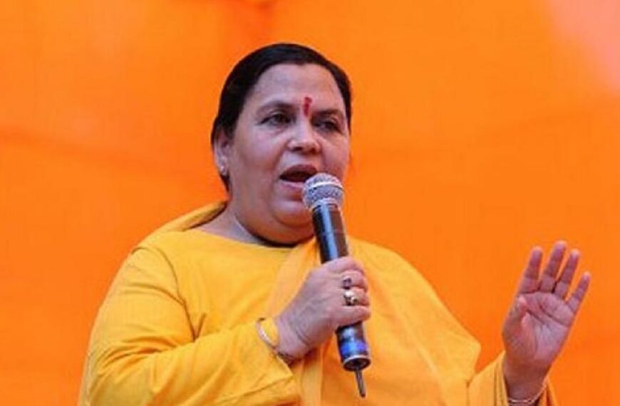 भाजपा को पिछड़ों और दलितों के सहयोग के बिना राजनीति करना असंभव : उमा भारती