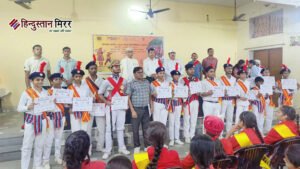 एसएमबी इंटर कॉलेज में जिला स्तरीय राष्ट्रीय स्कूल बैंड प्रतियोगिता-2025 का हुआ भव्य आयोजन