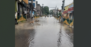 अलीगढ़ में झमाझम बारिश से जनजीवन अस्त-व्यस्त