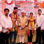 भवनगढ़ी में एशियन चैम्पियंस नीरू पाठक और रोहित चौधरी का भव्य स्वागत एमएलसी ने किया