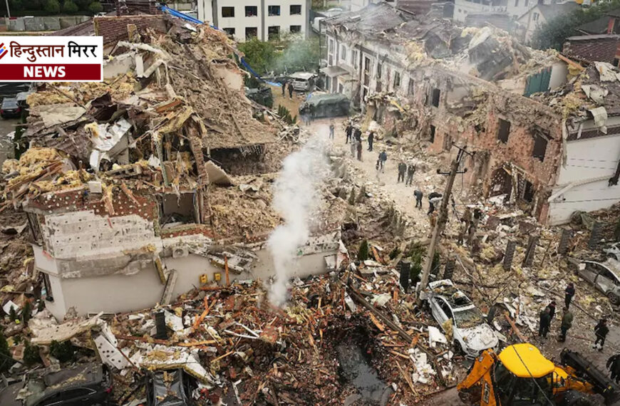 रूस की भीषण एयर स्ट्राइक से दहला स्लोवियांस्क, 9 बम गिरने से मची तबाही