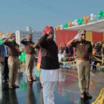 नवीन पुलिस लाइन छेरत में गणतंत्र दिवस पर भव्य परेड, बेसिक शिक्षा मंत्री ने ली सलामी