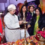 कृष्णांजलि नाट्यशाला में पुष्प सज्जा, रंगोली व महिला उत्सव ने बिखेरे रंग