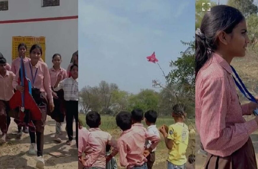 अलीगढ़ के सरकारी स्कूल के बच्चों ने बनाया UAF-22 रैप्टर मॉडल, प्रतिभा देख सोशल मीडिया पर हुई तारीफ