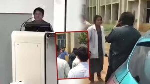 लेक्चर दे रहे प्रोफेसर ने छात्रा को किया&hellip;