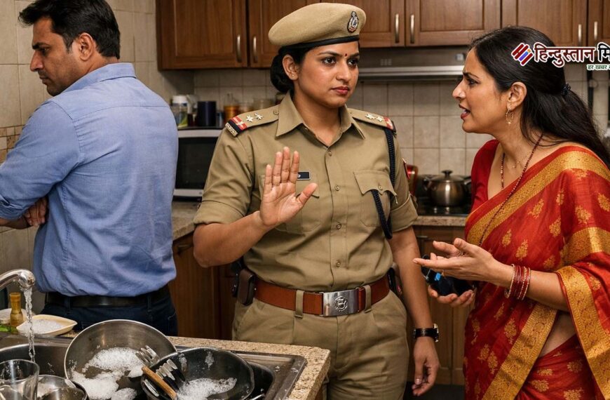 पति ने नहीं धोए बर्तन, पत्नी ने बुला ली पुलिस; बस्ती में घरेलू विवाद बना चर्चा का विषय