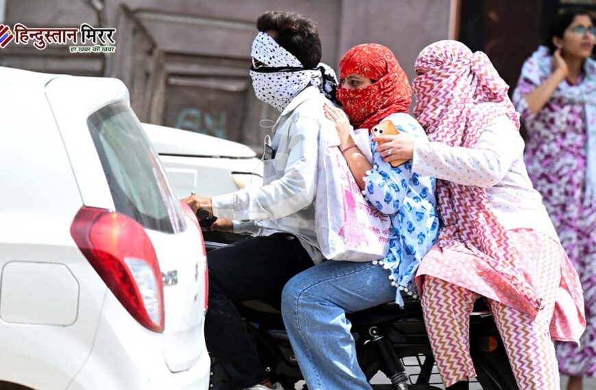 उत्तर भारत में भीषण गर्मी का प्रकोप, यूपी में पारा 45°C पार