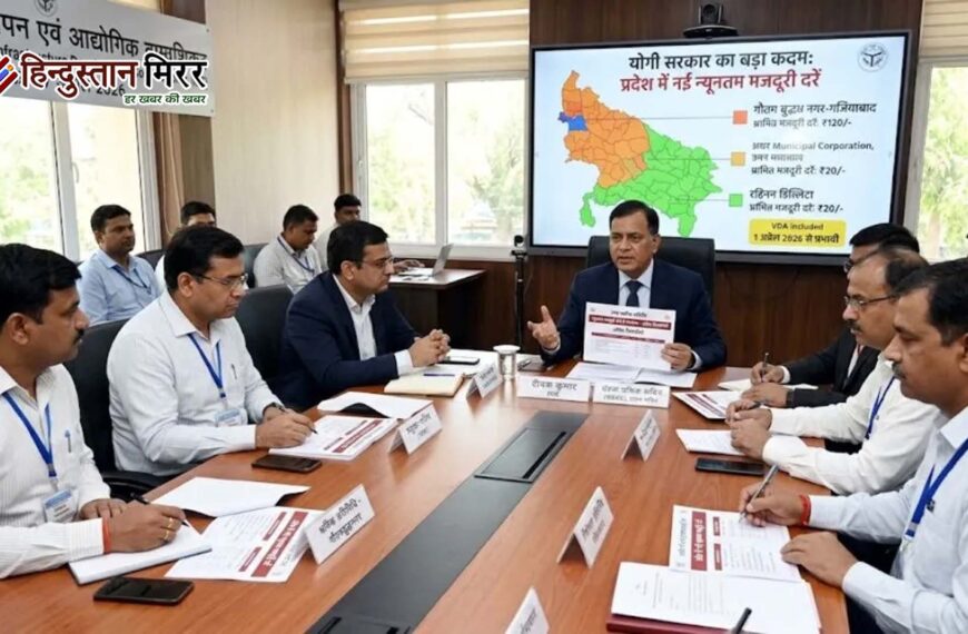 यूपी में न्यूनतम मजदूरी बढ़ी: योगी सरकार के फैसले पर राज्यपाल की मुहर, नई दरें लागू