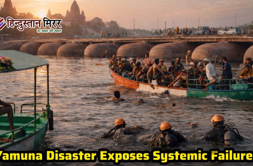 वृंदावन नाव हादसा: 10 की मौत, 12 लापता; तेज हवा बनी वजह