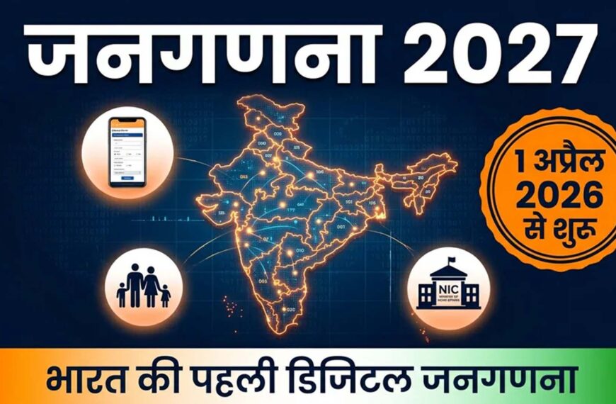 जनगणना 2027: 8 राज्यों में हाउसलिस्टिंग शुरू, पहली बार डिजिटल प्रक्रिया लागू