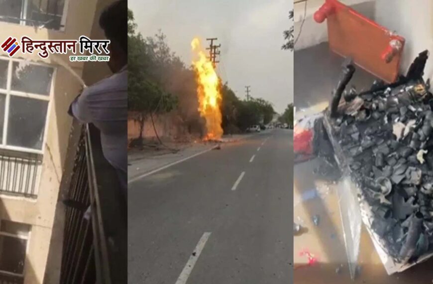 नोएडा-ग्रेटर नोएडा में 24 घंटे में आग के 4 बड़े हादसे, लाखों का नुकसान