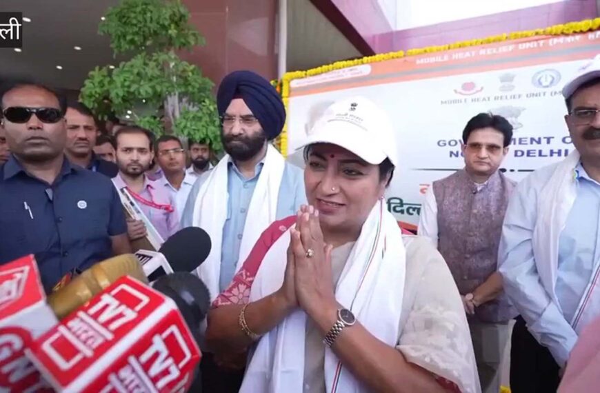 दिल्ली में गर्मी से राहत: मोबाइल हीट रिलीफ यूनिट्स शुरू