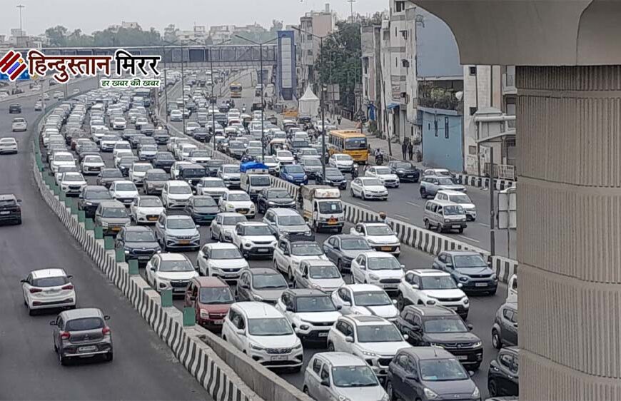 जंतर-मंतर प्रदर्शन का असर: दिल्ली-नोएडा बॉर्डर पर लंबा जाम, कनॉट प्लेस में भी थमी रफ्तार