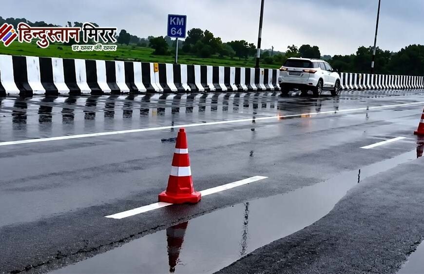 17 दिन में दूसरी बार धंसा लखनऊ-कानपुर एक्सप्रेस-वे, 4,200 करोड़ की परियोजना पर उठे सवाल