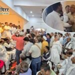 प्रयागराज में राहुल गांधी के छात्र संवाद से पहले कांग्रेस में घमासान, तैयारी बैठक में मंच पर भिड़े कार्यकर्ता