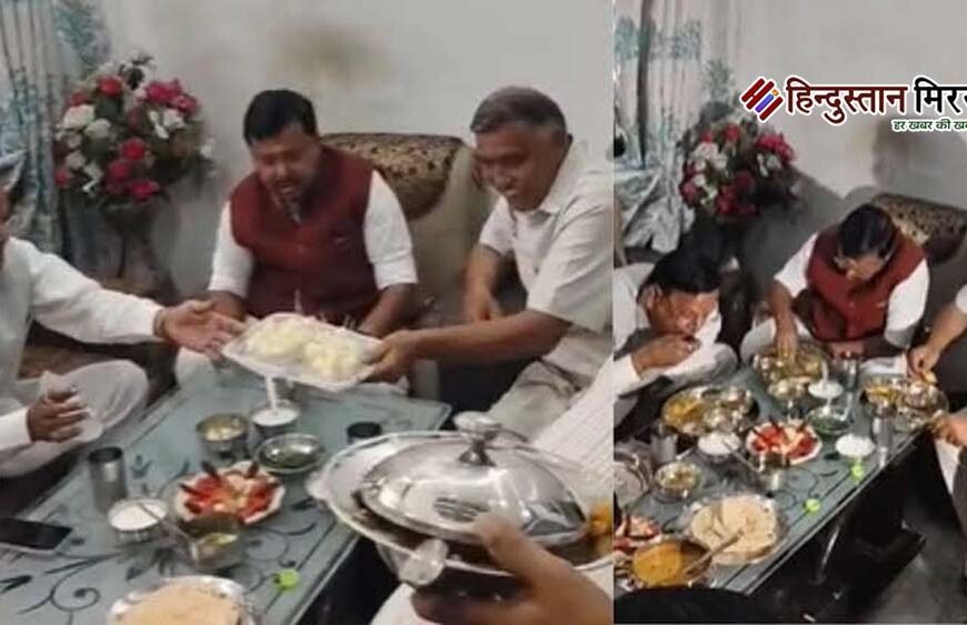 दलित कार्यकर्ता के घर भोजन और रविदास मंदिर में पूजा, नितिन नबीन ने दिया सामाजिक समरसता का संदेश